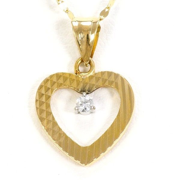 K18YGWG ネックレス necklace ダイヤ 総重量約1.5g 約67cm