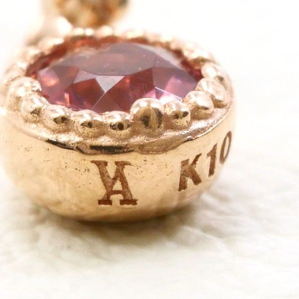 Vendome Aoyama ピンクトルマリン.ダイヤピアス ヴァンドーム青山