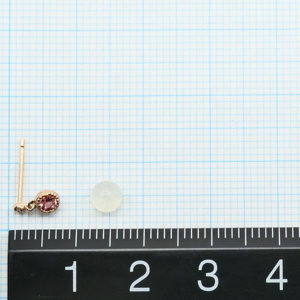 ヴァンドーム青山 K10PG ピアス pierced earrings ピンクトルマリン