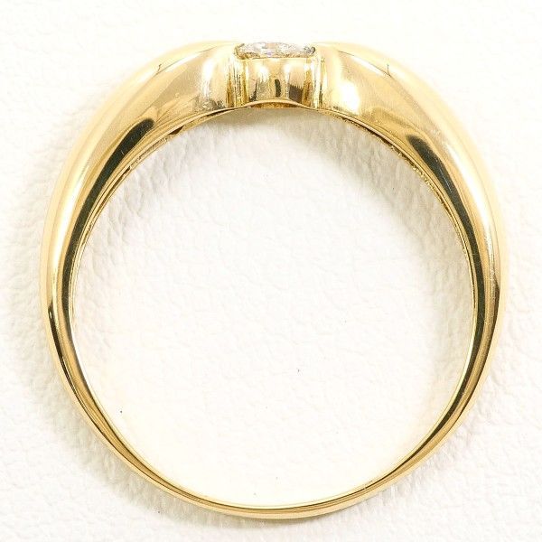 K 18 YG リング ring 指輪 9.5号 ダイヤ 約0.1 ct 総重量約1.8 g