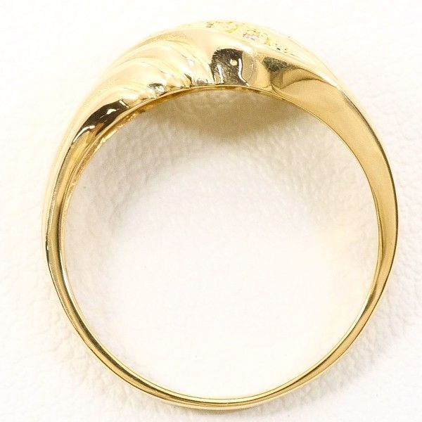 K 18 YG リング ring 指輪 7.5号 ダイヤ 0.04 総重量約2.8 g
