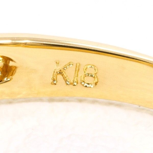 K18YG リング ring 指輪 9号 ダイヤ 0.13 総重量約2.6g - メルカリ