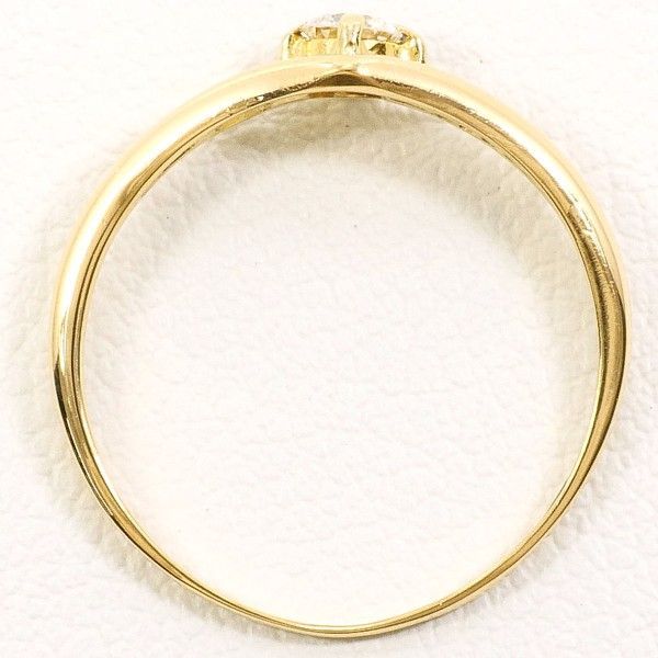 K 18 YG リング ring 指輪 8号 ダイヤ 約0.1 総重量約1.0 g