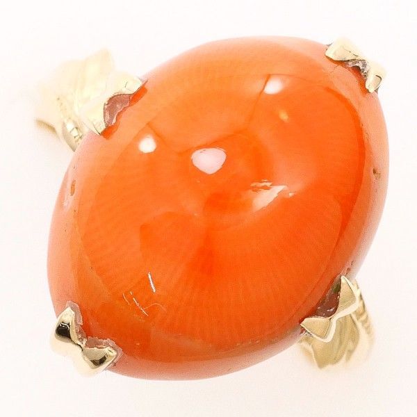 K9YG リング ring 指輪 11号 サンゴ 総重量約4.0g