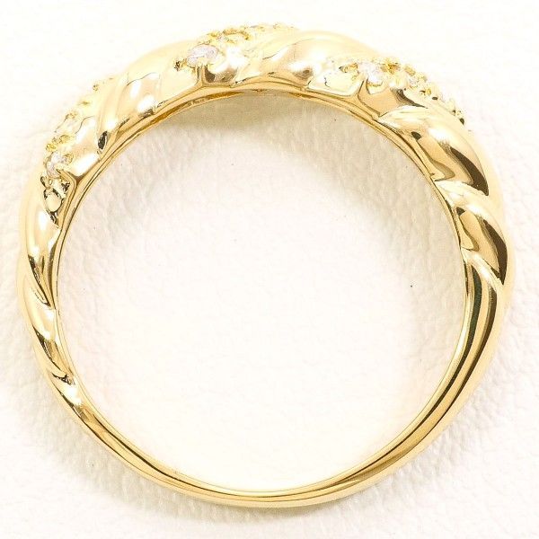 ゆ*ー様 【値下げ！】K18YGリング☆9号 K18YG リング ring 指輪 9号 ダイヤ 0.13 総重量約2.6g - メルカリ