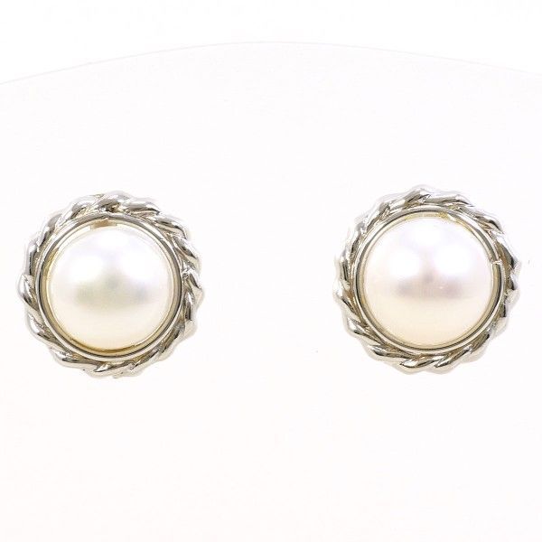 PT900 ピアス pierced earrings パール 真珠 総重量約1.7g