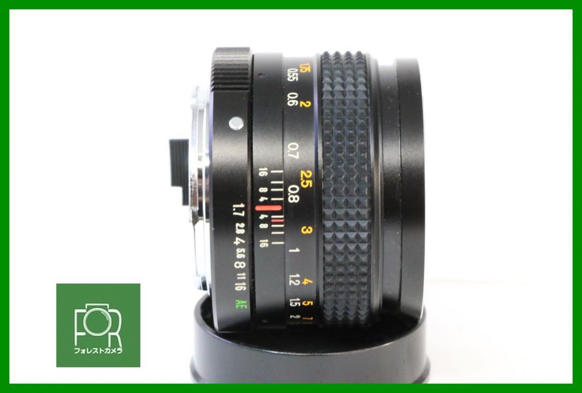 点検済 KONICA HEXANON AR 50mm F1.7 前後キャップ付き 10108