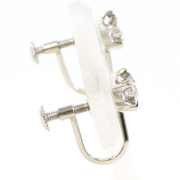 PT 900 イヤリング clip-on earrings ダイヤ 0.17 0.13 総重量約2.0 g