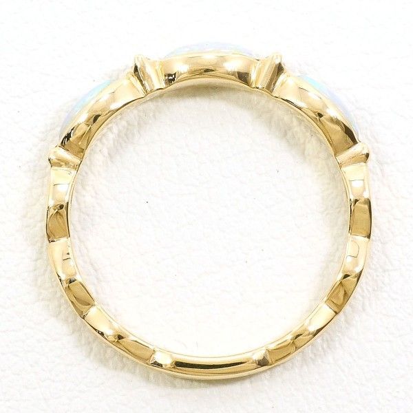 スタージュエリー K 10 YG リング ring 指輪 7号 オパール ダイヤ 0.01 総重量約1.2 g
