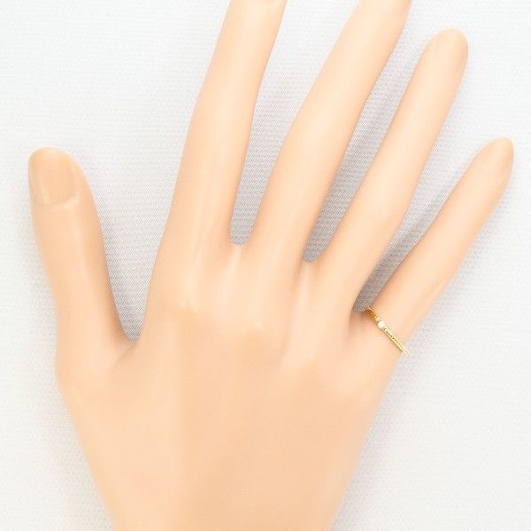 最高品質を待つ！ アガット K10YG リング ring 指輪 5号 ダイヤ 0.01 総重量約0.7g 人気ブランドの新作も！