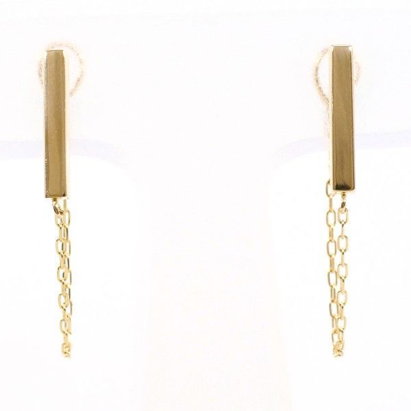 K10YG イヤリング clip-on earrings 総重量約0.7g