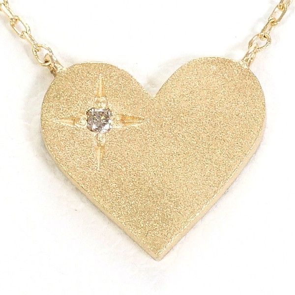 エステール K10YG ネックレス necklace ダイヤ 総重量約1.1g 約40cm