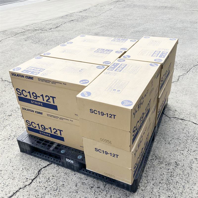 吉野石膏 ソーラトンキューブ ストライプ SC19-12T 1ケース18枚入り 10箱セット