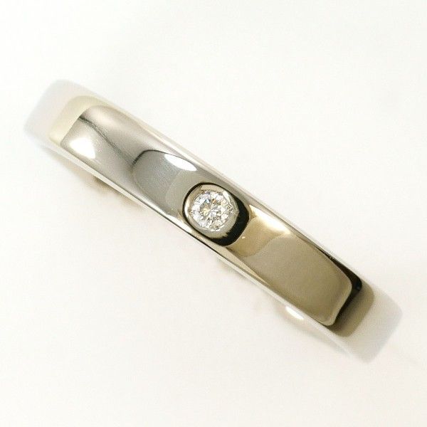 PT950 リング ring 指輪 9号 ダイヤ 0.014 総重量約3.8g