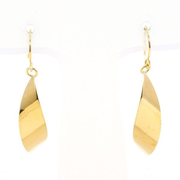 K18YG ピアス pierced earrings 総重量約0.7g