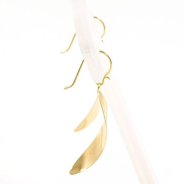 K 18 YG ピアス pierced earrings 総重量約0.7 g