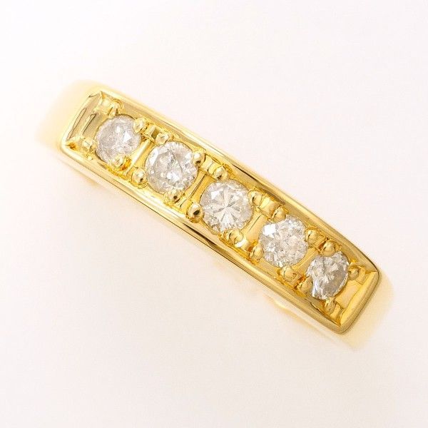 K18YG リング ring 指輪 12号 ダイヤ 0.30 総重量約1.9g