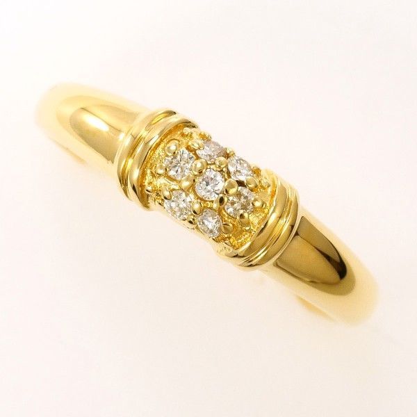 K18YG リング ring 指輪 11号 ダイヤ 0.08 総重量約2.1g - メルカリ