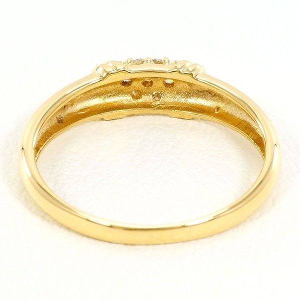 K18YG リング 11号 K18YG リング ring 指輪 11号 ダイヤ 0.08 総重量約2.1g - メルカリ