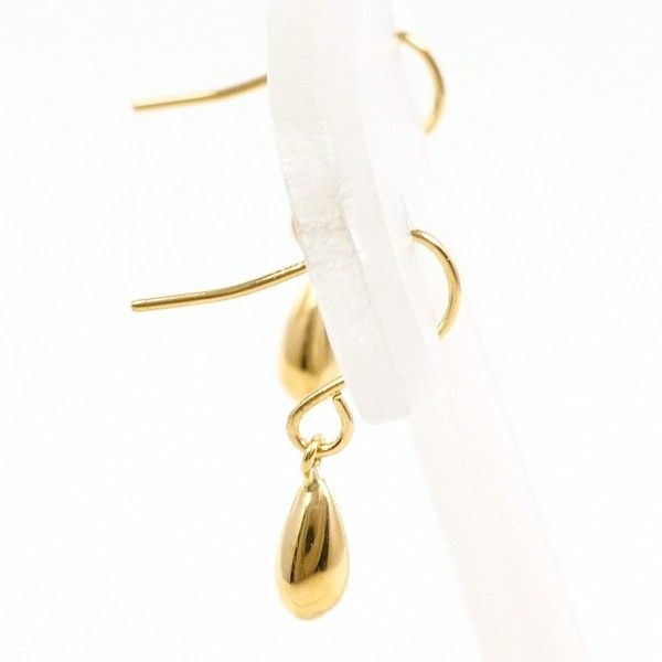 K 18 YG ピアス pierced earrings 総重量約0.3 g