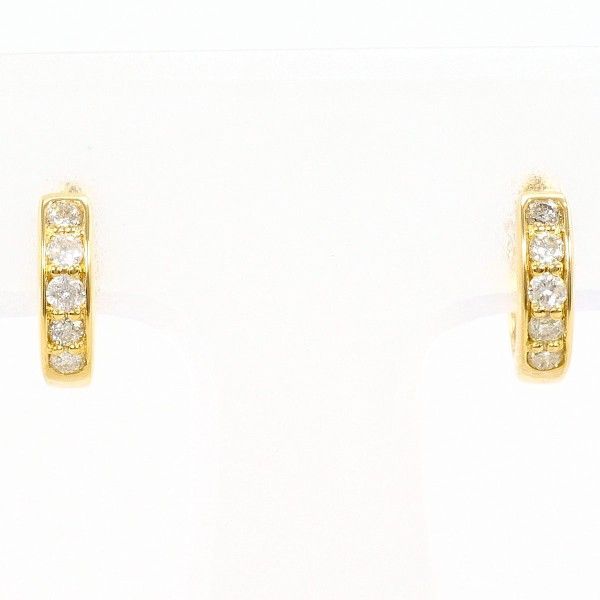 K18YG ピアス pierced earrings ダイヤ 0.10 ×2 総重量約1.7g