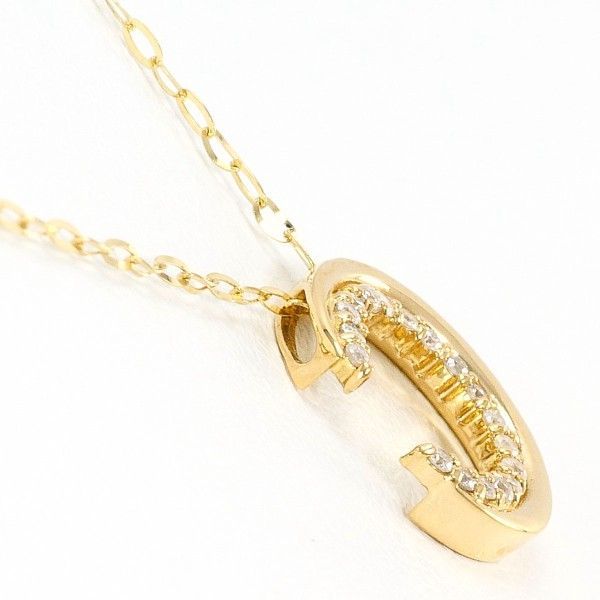 K 18 YG ネックレス necklace ダイヤ 0.09 総重量約1.9 g 約60 cm