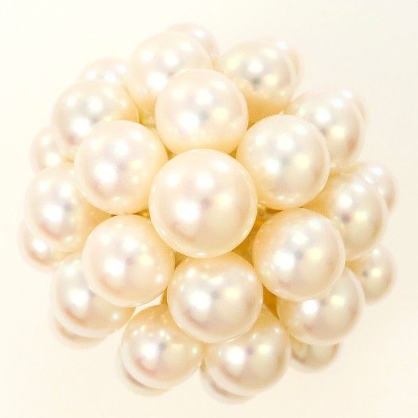 K18YG リング ring 指輪 14号 パール 真珠 約3.5～5.5mm 総重量約7.4g