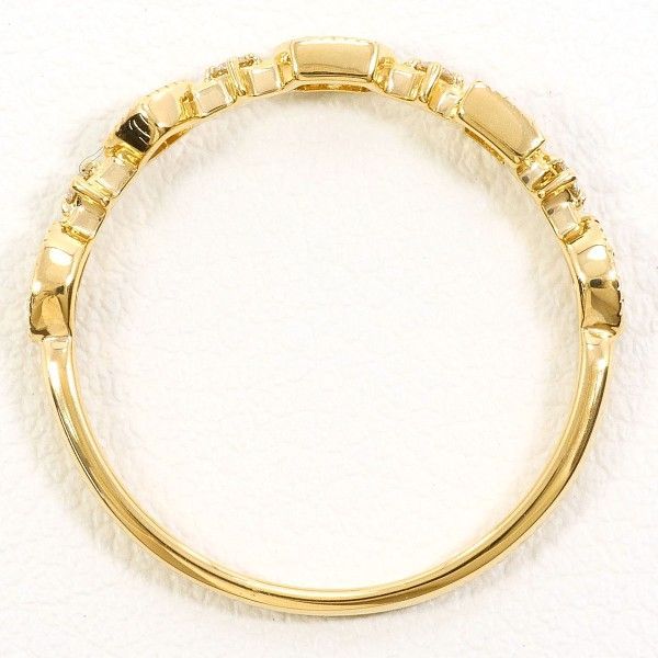 K 18 YG リング ring 指輪 17号 ダイヤ 0.15 総重量約2.1 g