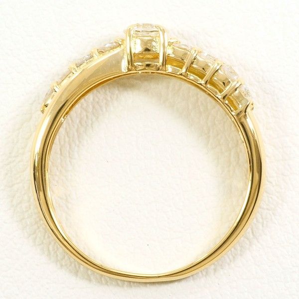 K 18 YG リング ring 指輪 9号 ダイヤ 0.50 総重量約2.1 g
