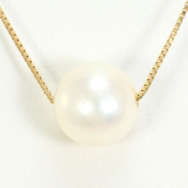 K10YG ネックレス necklace パール 真珠 総重量約1.3g 約40cm