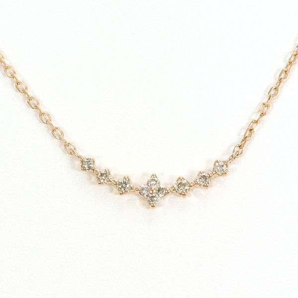 K10PG ネックレス necklace ダイヤ 0.05 総重量約1.0g 約41cm