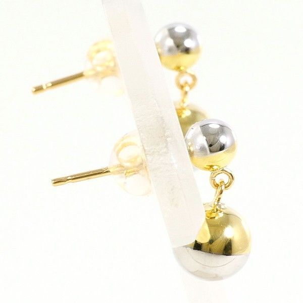 PT 900 K 18 YG ピアス pierced earrings 総重量約0.9 g