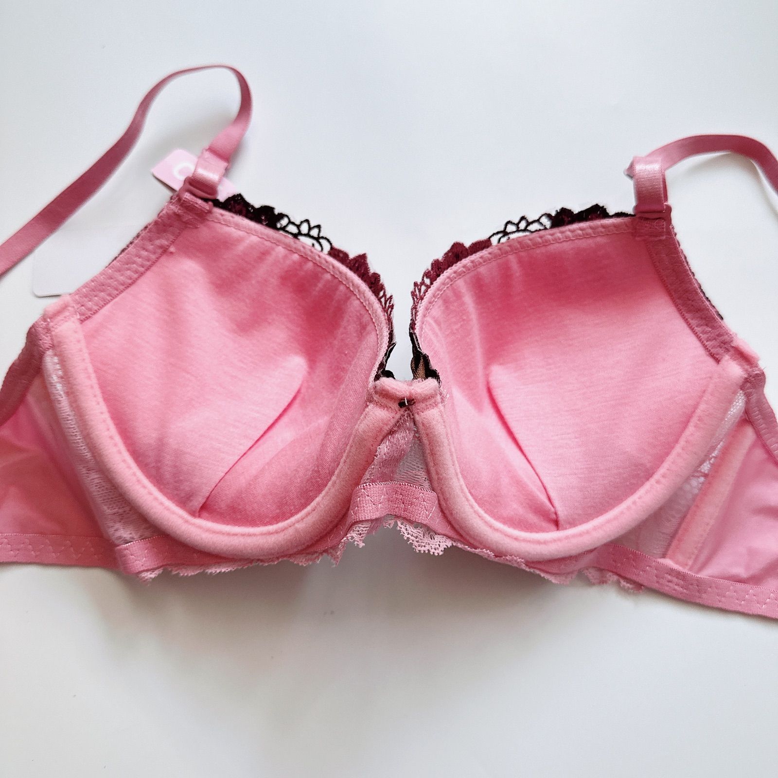 sanei/サンエイ/10353PK/ブラショーツセット/ピンク/花柄刺繍/A70,A75