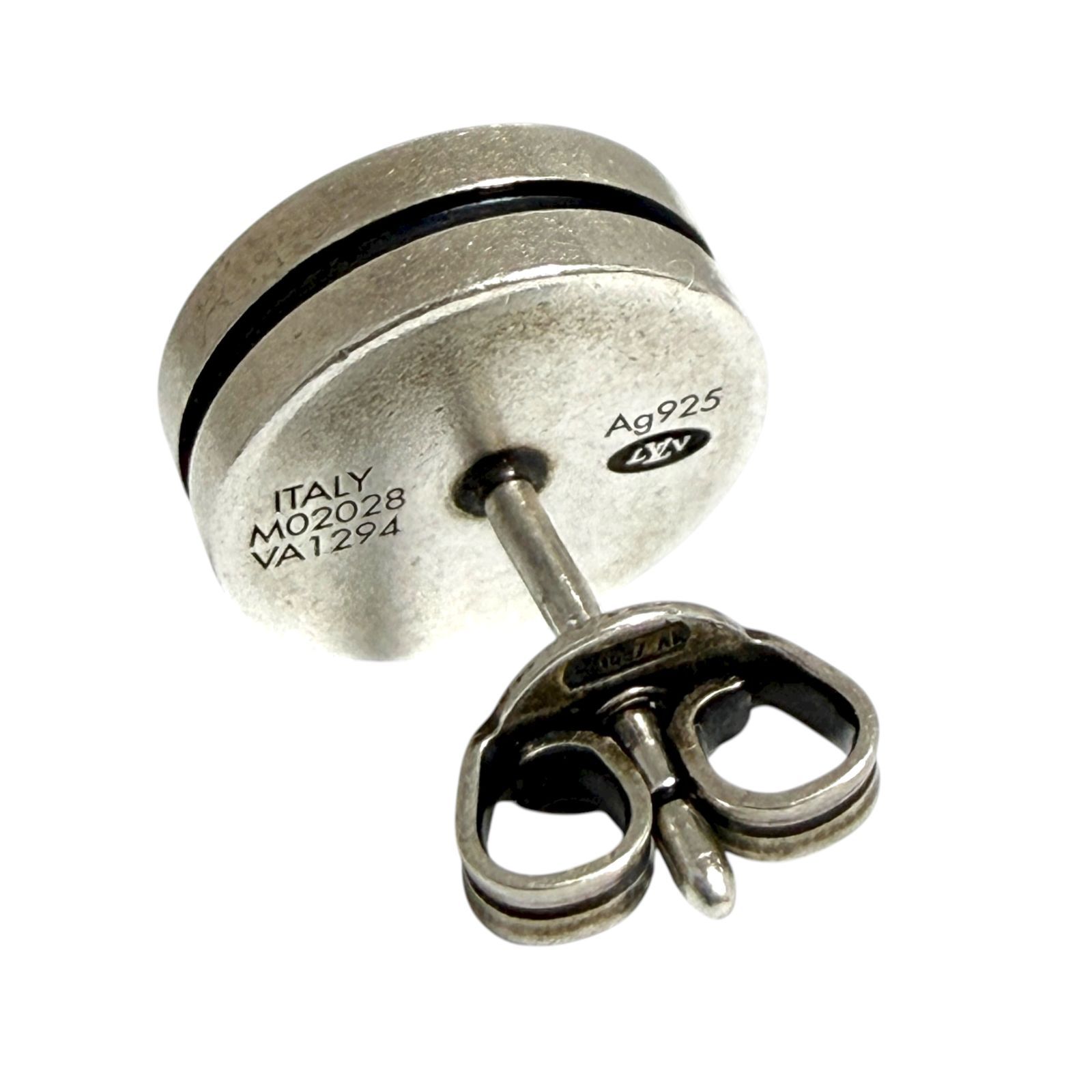 ルイヴィトン メンズ ピアス 片耳 1個のみ LV テーラー シルバー 925