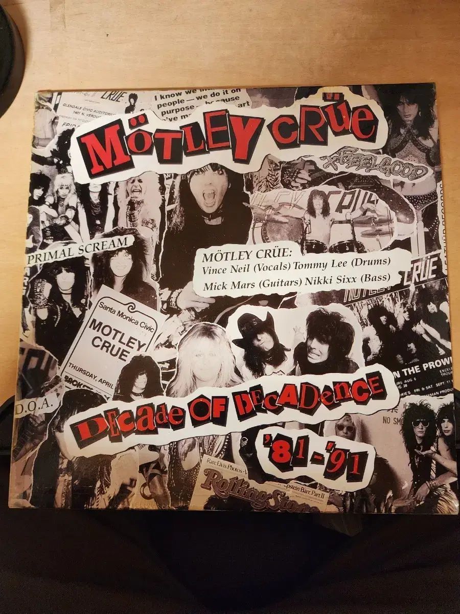 モトリー 乗組員 Decade Of Decadence LP