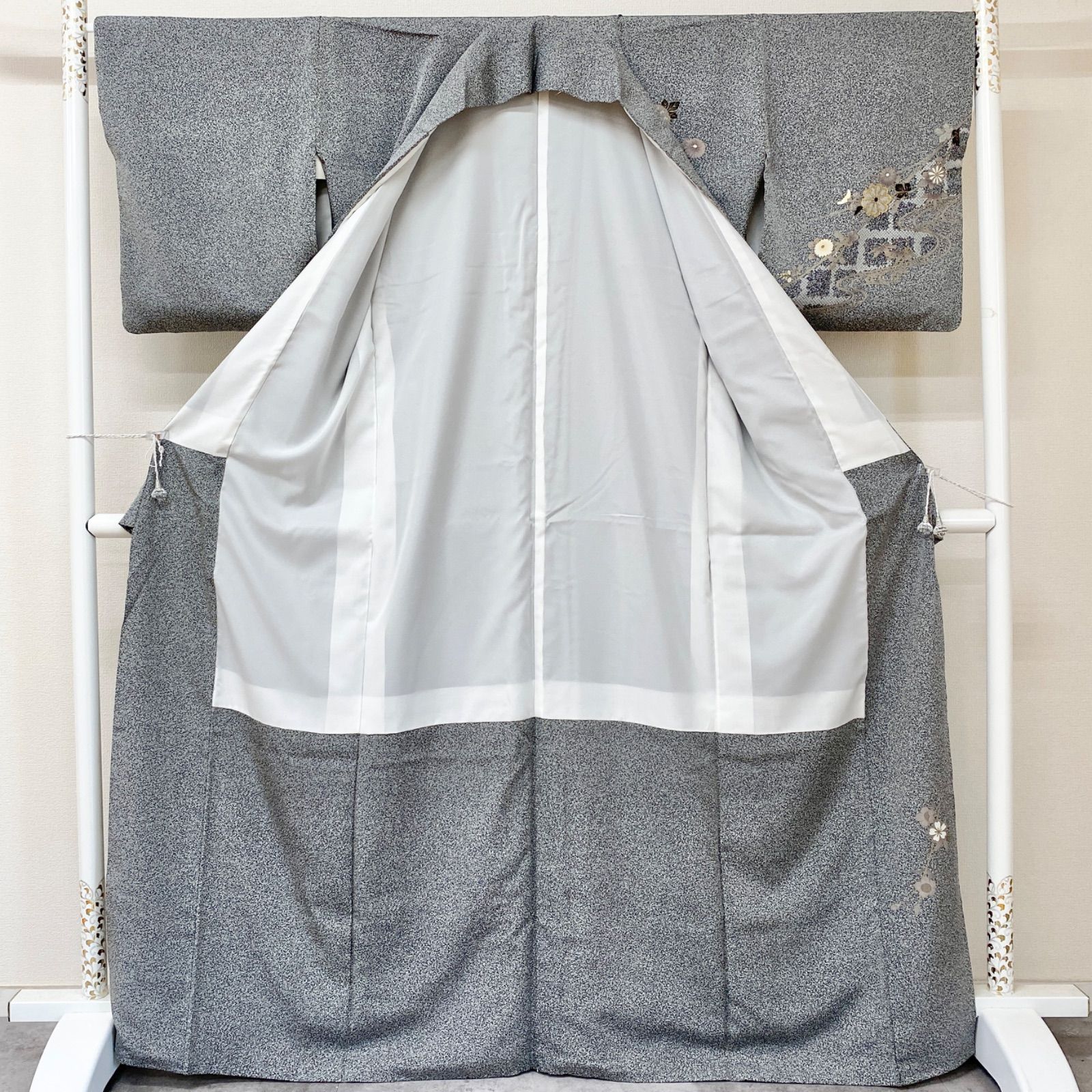 美品 逸品 粋 叩き染め 金彩 正絹 訪問着 K1040 - メルカリ