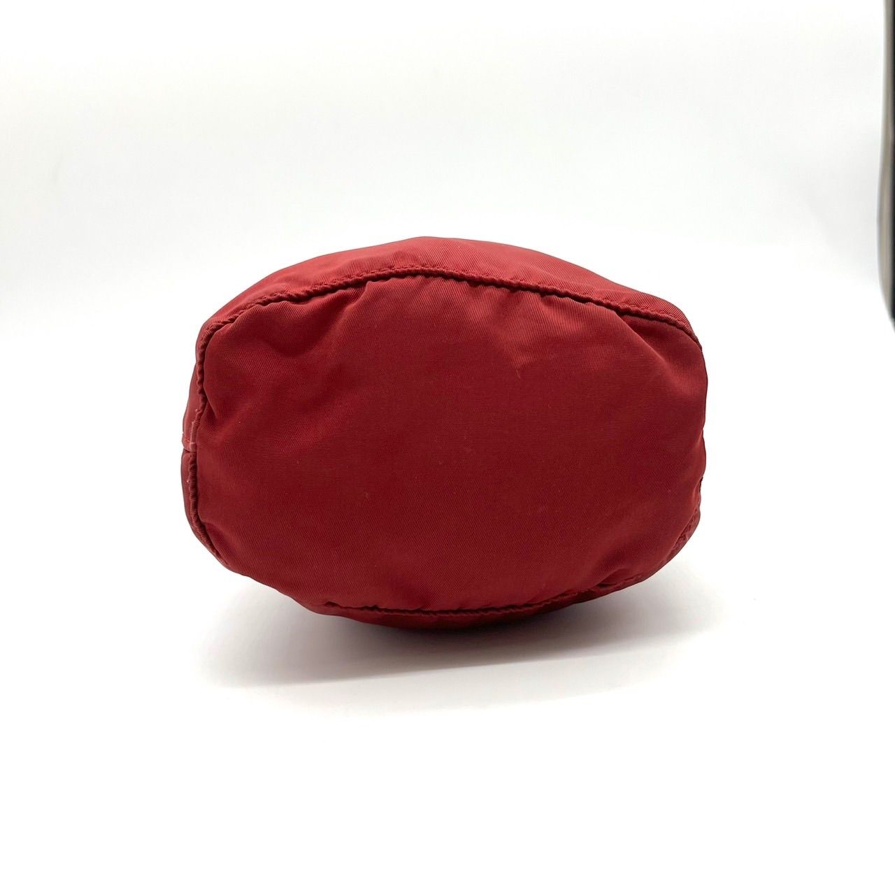 ✨良品✨ PRADA プラダ ハンドバッグ ポーチ 巾着 三角プレート