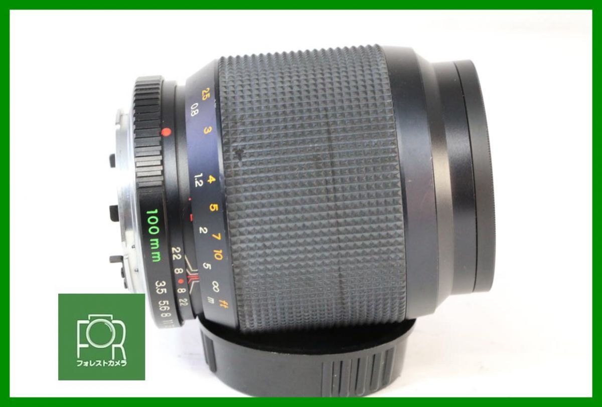 点検済 YASHICA LENS ML MACRO 100mm F3.5 前後キャップ フィルター付き 14908