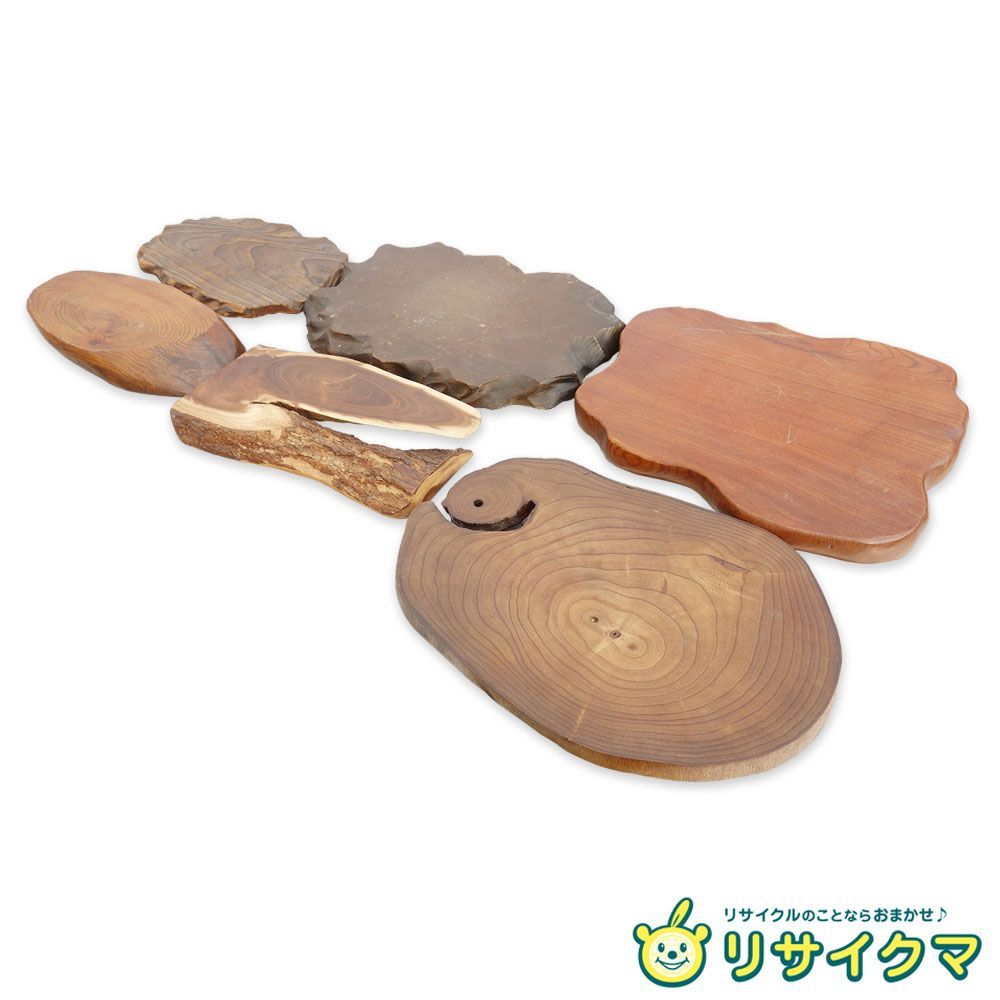 天然木 木製 一枚板 花台 花器 華道 置物台 ディスプレイ台飾り棚