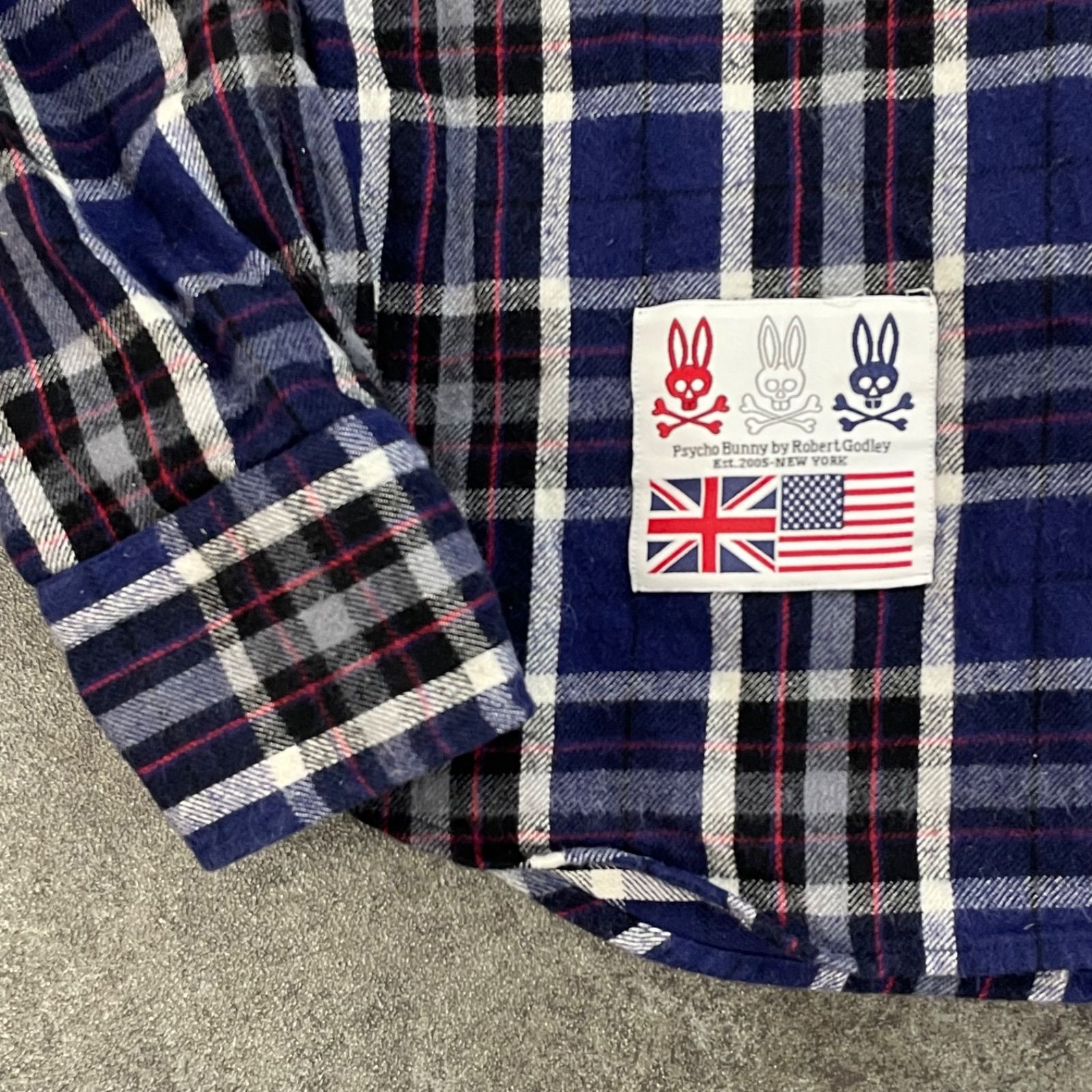 Psycho Bunny FAIRFAX L/S Flannel Plaid Shirt サイコバニー 長袖 