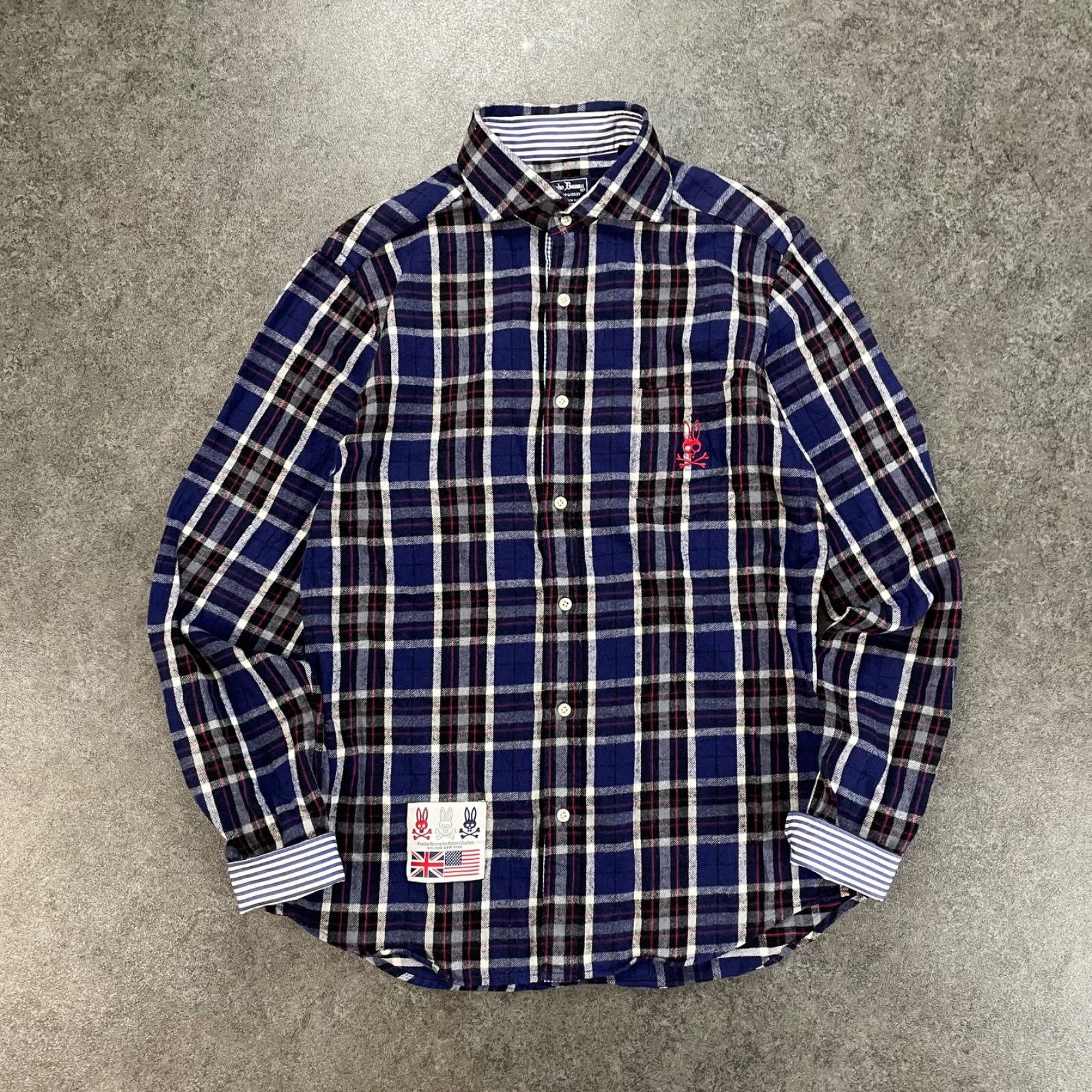 Psycho Bunny FAIRFAX L/S Flannel Plaid Shirt サイコバニー 長袖 
