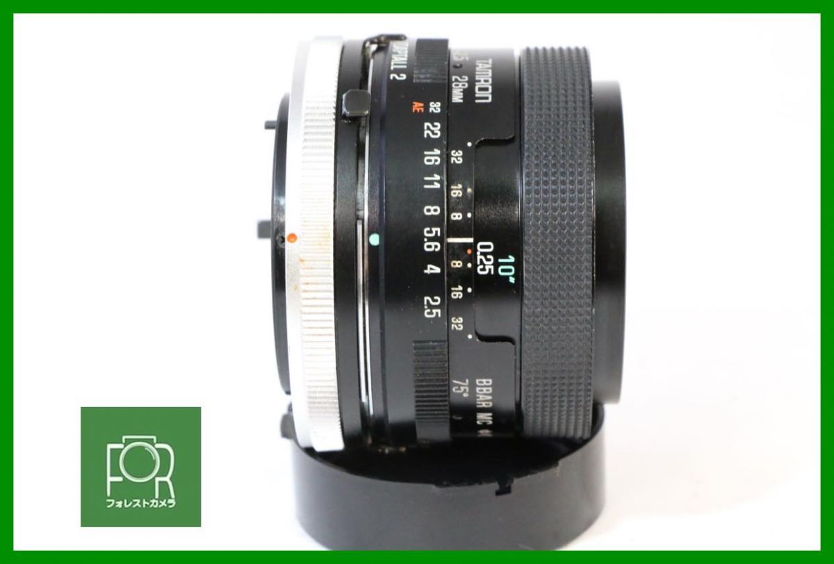 点検済 TAMRON 28mm F2.5 BBAR MC for Canon FD 14147