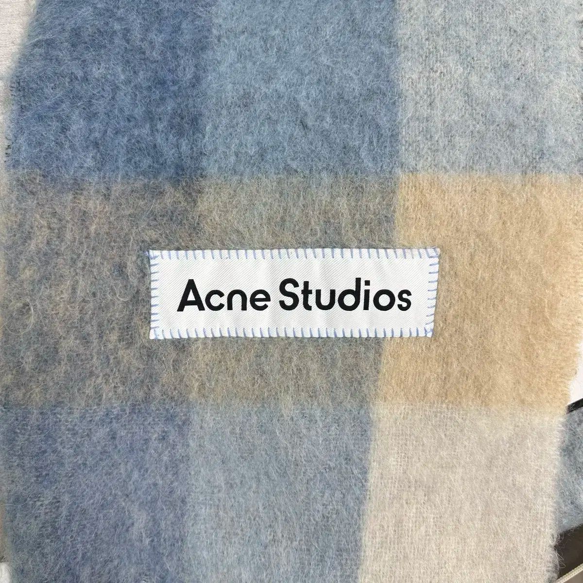 Acne Studios アクネストゥディオズ モヘア パステル ブルー ベージュ マフラー