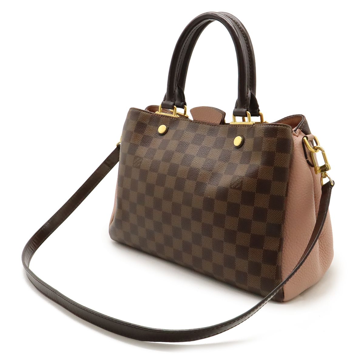 LOUIS VUITTON ルイ ヴィトン ダミエ ブリタニー ハンドバッグ 2WAY トートバッグ ショルダーバッグ PVC レザー マグノリア N41674