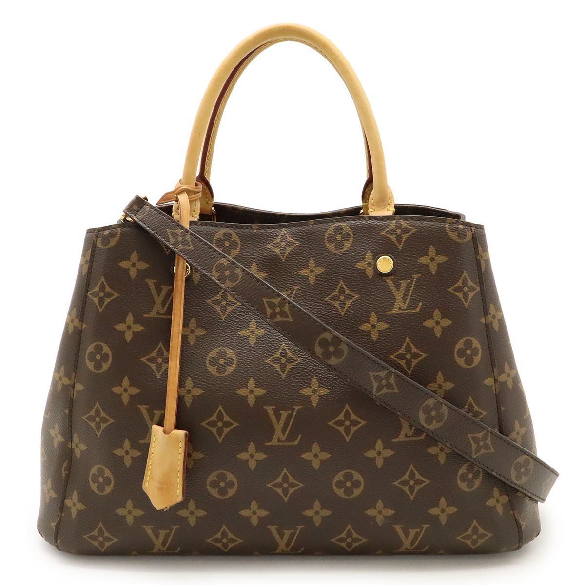 LOUIS VUITTON ルイ ヴィトン モノグラム モンテーニュMM ハンドバッグ 2WAY ショルダーバッグ ワンショルダー セミショルダー 肩掛け M41056