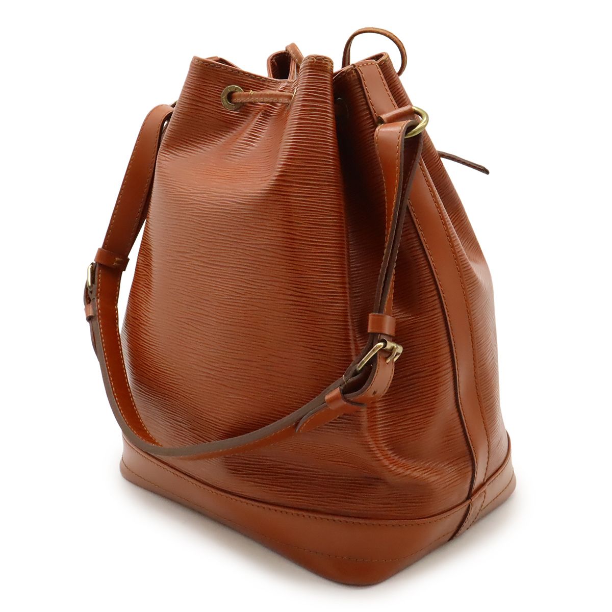 LOUIS VUITTON ルイ ヴィトン エピ ノエ 巾着 ショルダーバッグ ワンショルダー セミショルダー 肩掛け レザー ケニアブラウン 茶 M44003