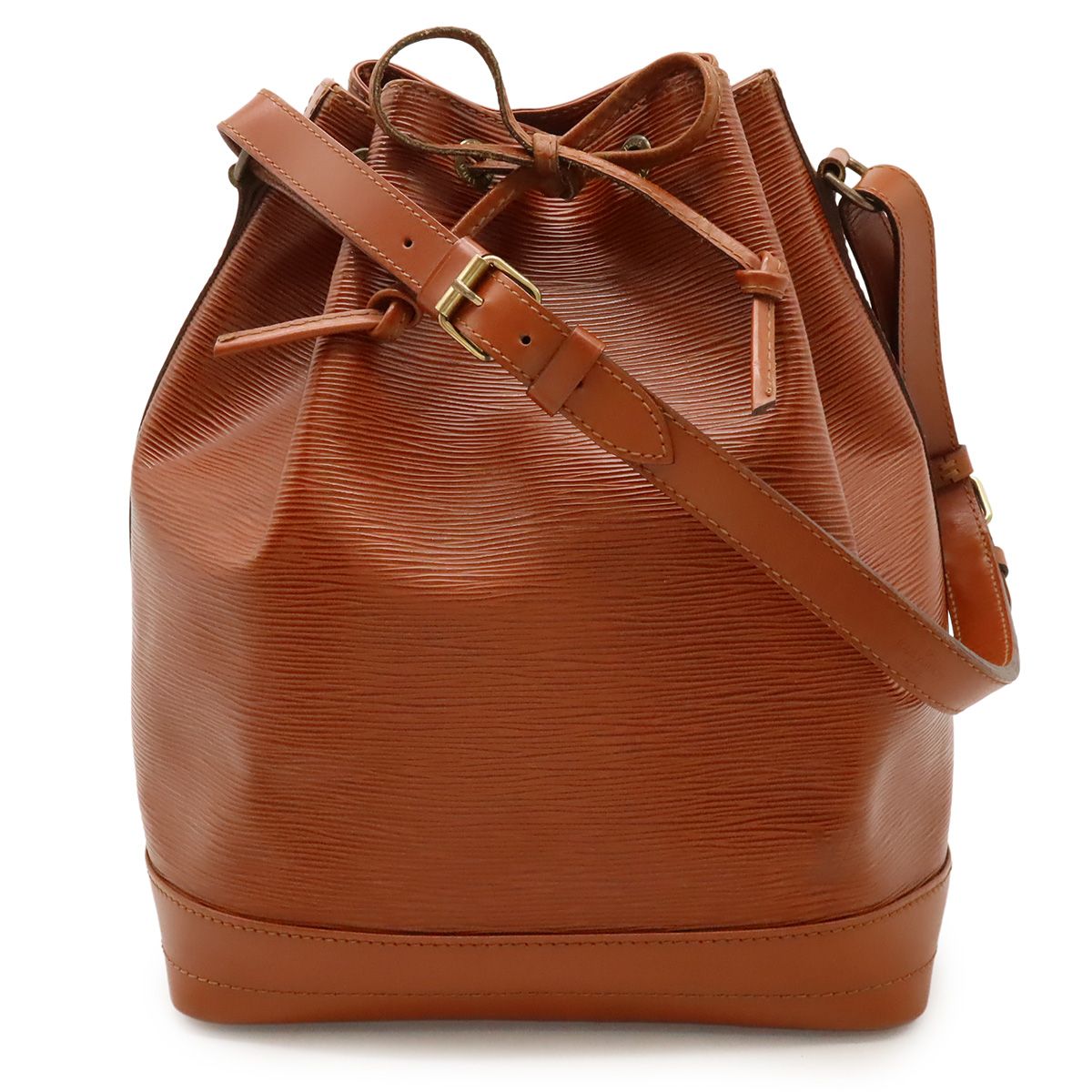 LOUIS VUITTON ルイ ヴィトン エピ ノエ 巾着 ショルダーバッグ ワンショルダー セミショルダー 肩掛け レザー ケニアブラウン 茶 M44003