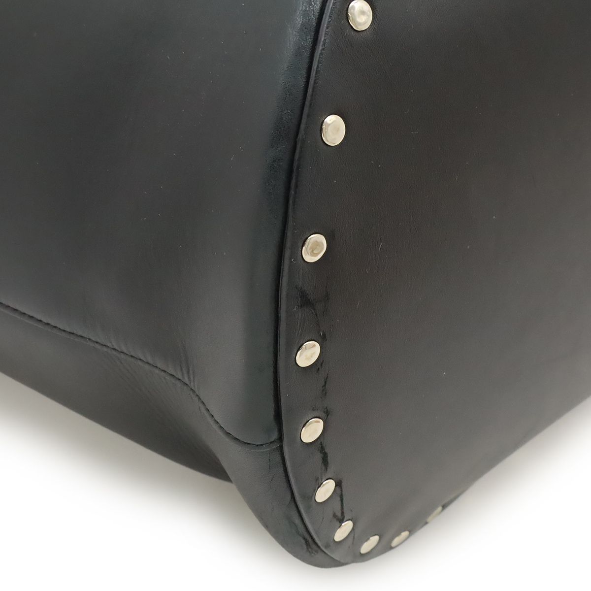  CELINE セリーヌ バケットバイカー ショルダーバッグ ワンショルダー セミショルダー 肩掛け レザー ブラック 黒 シルバー金具 177953 ショルダーバッグ ショルダーバッグ