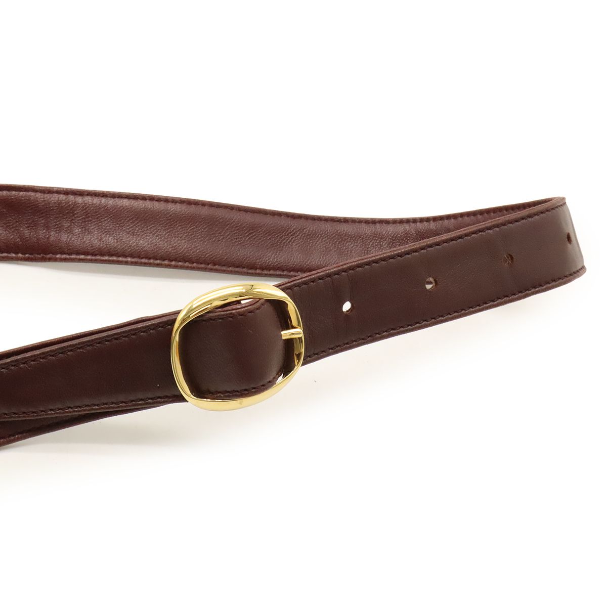 【驚きの価格が実現！】 LOEWE ロエベ アナグラム ショルダーバッグ 斜め掛け ナッパレザー ボルドー ゴールド金具 100品質保証！