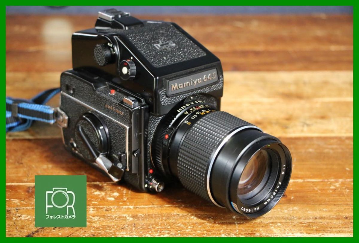 点検済 マミヤ MAMIYA M645 1000S SEKOR C 150mm F4 シャッター全速 露出計完動 1974